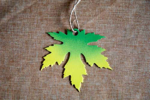 Fall color Silver Maple Leaf Ornament