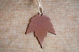 copper red maple metal leaf ornament