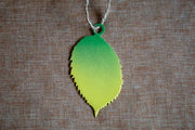 fall color elm leaf ornament