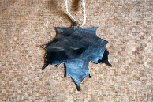 Stainless steel Sugar Maple Leaf Ornament