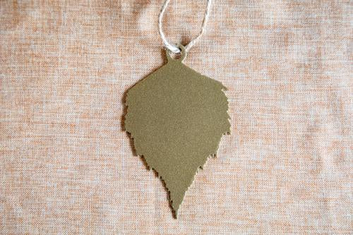 Paper Birch Leaf Ornament - Thumbnail 4