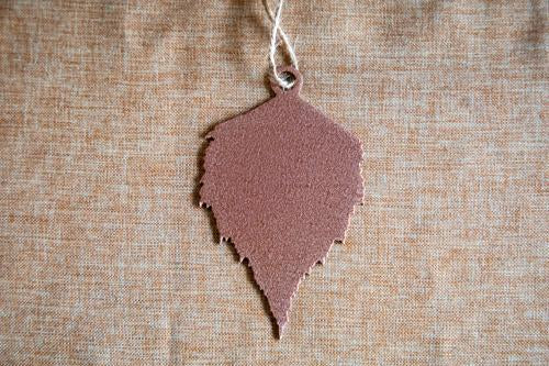 copper paper birch ornament