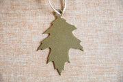 Gold black oak ornament