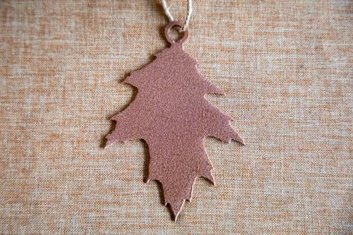 copper wrinkle black oak ornament