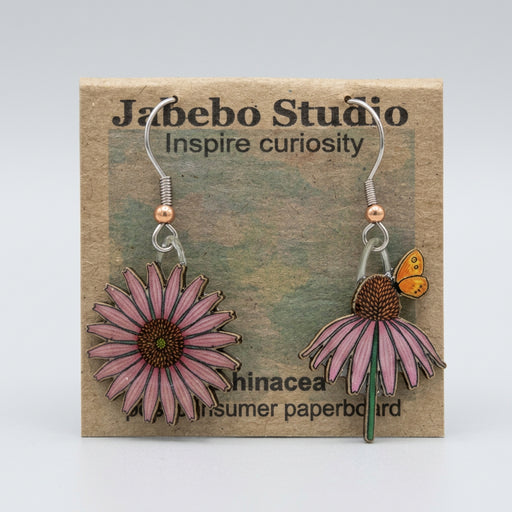 Jabebo echinacea earrings