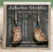 Jabebo Screech Owl (Red) earrings