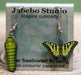 Jabebo tiger swallowtail butterfly earrings