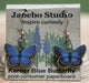 Jabebo karner blue butterfly earrings
