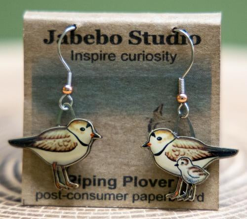 Piping Plover earrings