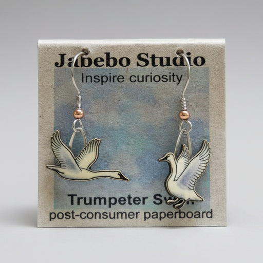 Trumpeter Swan earrings
