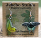 Spicebush Swallowtail butterfly earrings