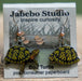 Box turtle earrings