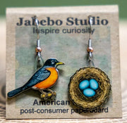 American Robin earrings