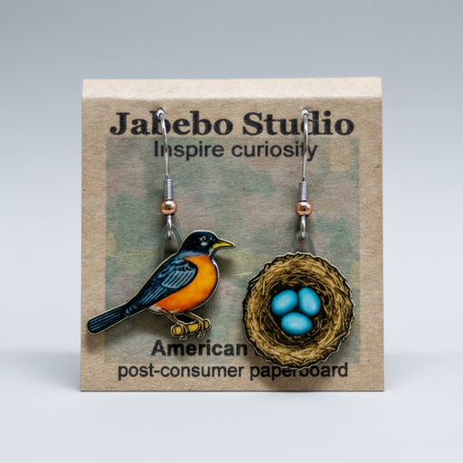 American Robin earrings