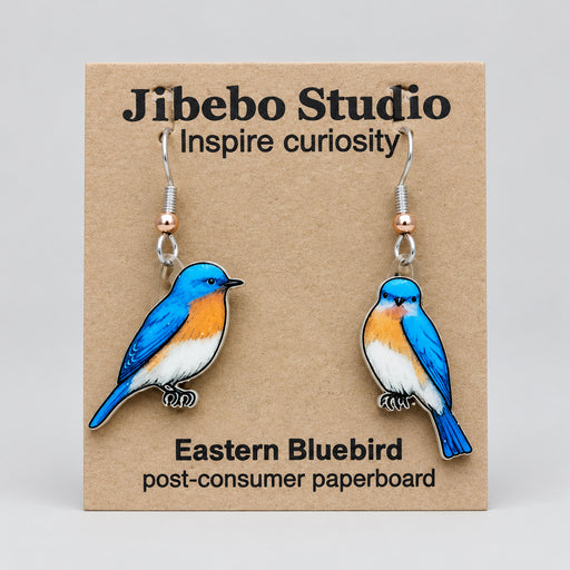 Jabebo eastern bluebird earrings