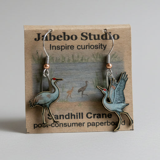 Sandhill Crane earrings