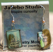 Chemistry mole earrings