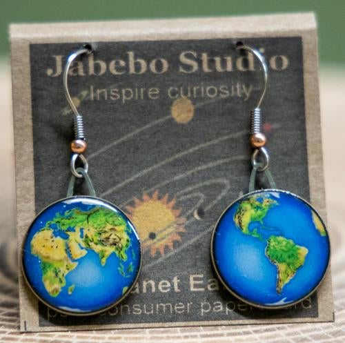 planet earth earrings