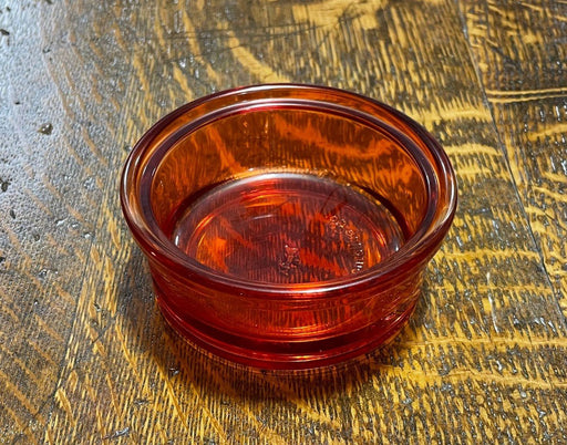 Glass replacement dish in orange