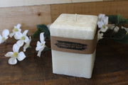 Palm Wax Square Pillar Candle