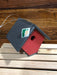 Wren or chickadee house in grey and red