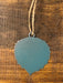 Bigtooth Aspen Leaf Ornament in Blue Copper