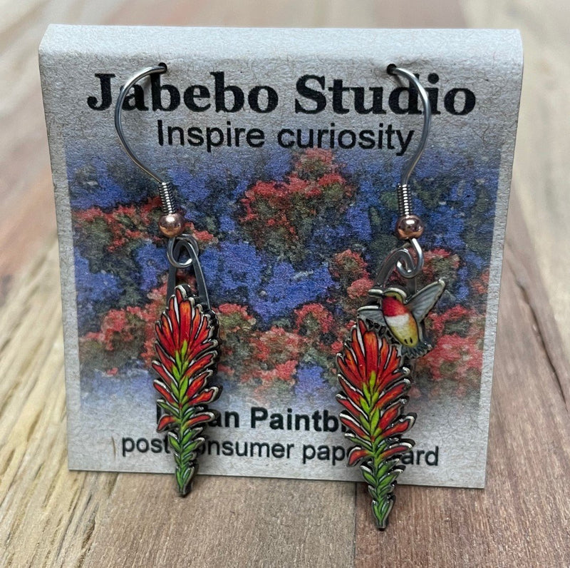 Indian Paintbrush Earrings