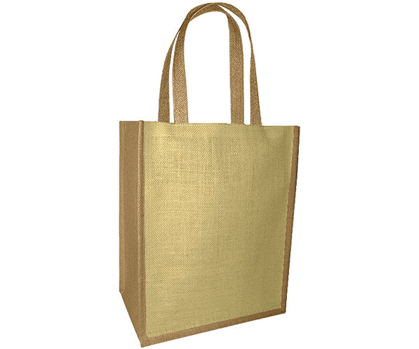 6 Bottle Jute Bottle Bag - Natural