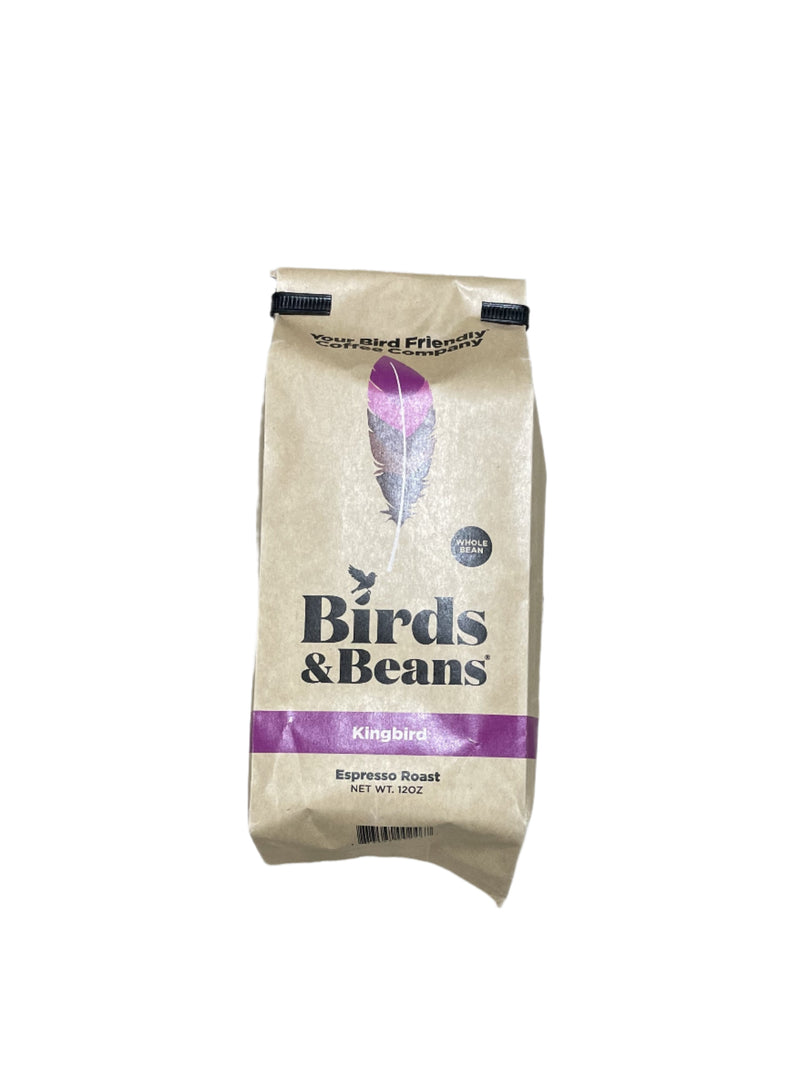Kingbird Espresso Roast Whole Bean Coffee 12 oz bag