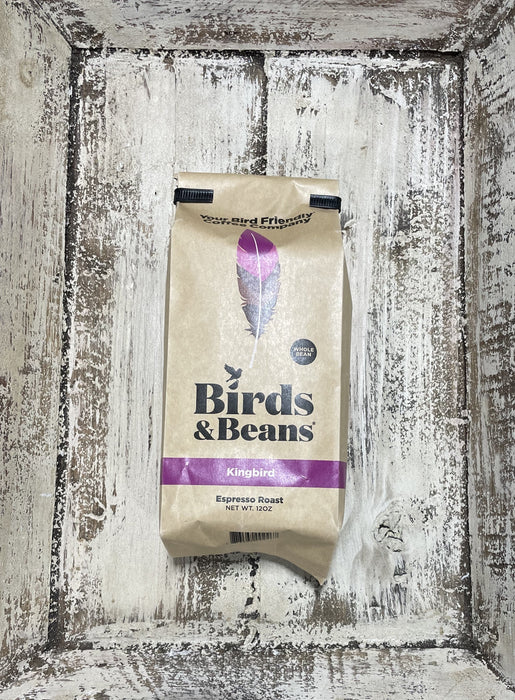Kingbird Espresso Roast Whole Bean Coffee 12 oz bag
