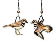Killdeer Earrings - with ruler for scale