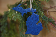 metal Michigan Ornament