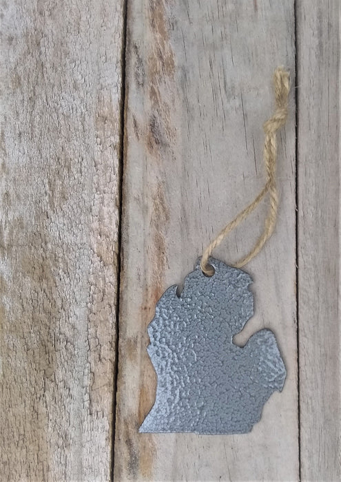 Michigan Ornament - LP - Glossy Silver Vein