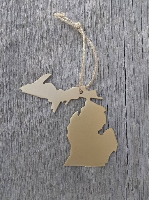 Michigan Ornament - Gold