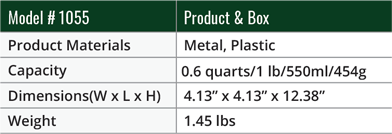 Squirrel Buster Mini specifications
