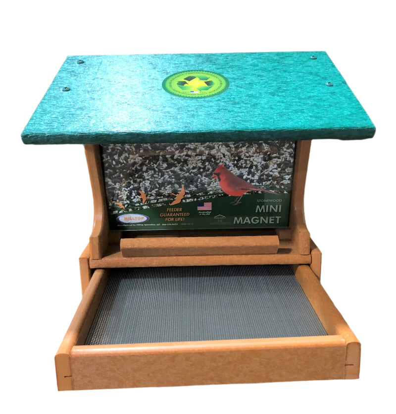 Mini Magnet Post Mount Recycled Feeder