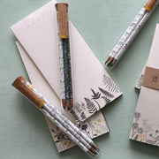 Notepad with ferns printed