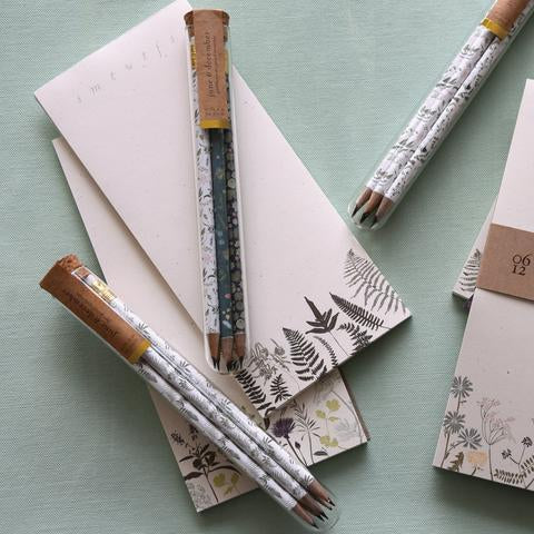 Notepad with ferns printed