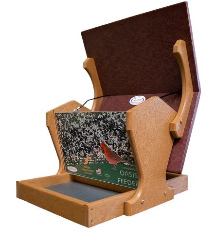 Recycled bird feeder