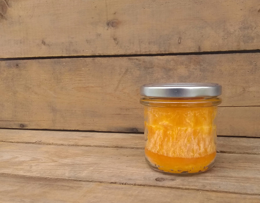 Palm Wax Hand-Poured Jar Candle - Pineapple Mango - with the lid on