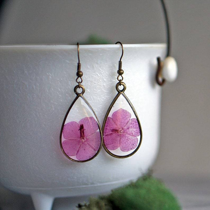 Pink Phlox Earrings