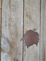 Red Maple #1 Leaf Ornament - Veined Copper
