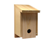 Convertible Cedar Roosting House and Bluebird House
- roosting box option