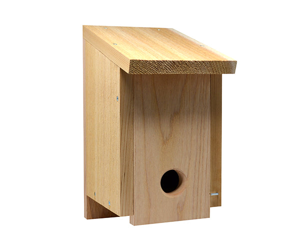 Convertible Cedar Roosting House and Bluebird House
- roosting box option