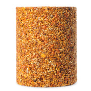Large Mr. Bird Flaming Hot Feast Seed Cylinder without label
