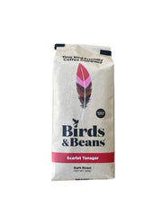 Bird Friendly Fair Trade Organic Whole Bean Coffee in Scarlet Tanager Dark Roast 12 oz