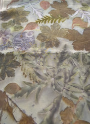 Silk Habotai Scarf - Logwood Dye