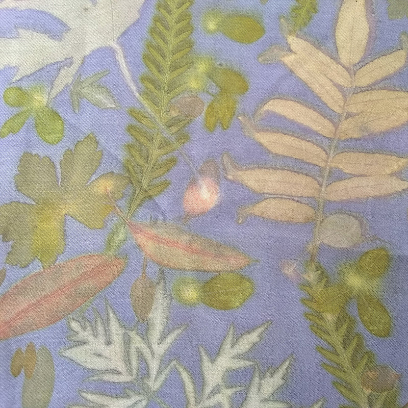 Silk/Wool Blend-Logwood-Sumac/Grevillea/Scented Geranium/Eucalyptus/Maple Leaves/Smoke Bush/Baptisia