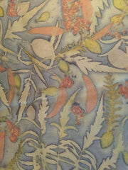 Silk/Wool Blend Scarf-Weld-Sumac/Grevillea/Eucalyptus/Smoke Bush/Baptista