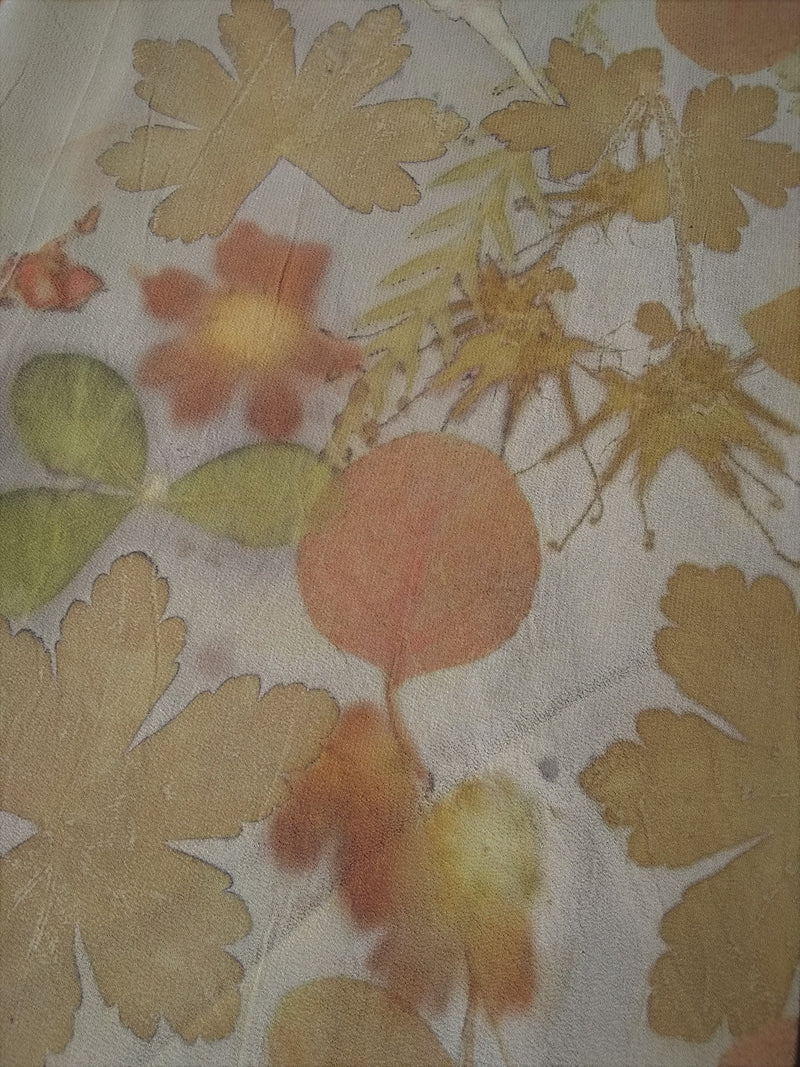 Silk Crepe Infinity Scarf - Logwood-Sumac/Grevilea/Scented Geranium/Eucalyptus/Baptista/Coreopsis